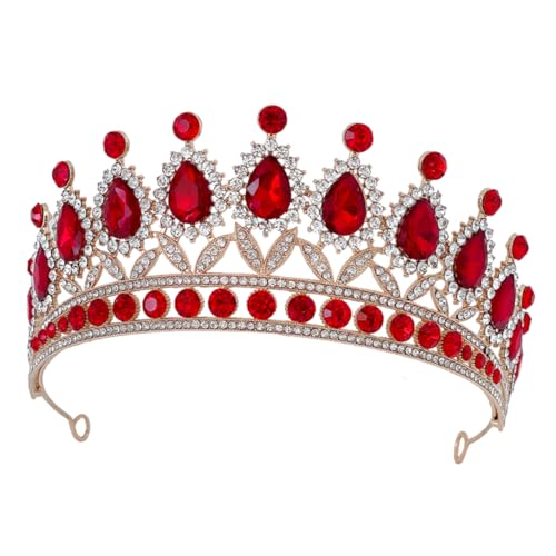 GALPADA Tiara für Damen Barocke Strasskrone für Hochzeit und Abschlussball Leicht Vielseitig und Langlebig mit Einzigartigem Design Perfektes Haarschmuck Zubehör von GALPADA