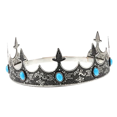 GALPADA Tiara kloburste dvd the crown accessoires fur herren Kronenverzierung herren kopfbedeckung Leistungskrone Königskrone für Männer Krone für erwachsene Männer Haarkrone Metall von GALPADA