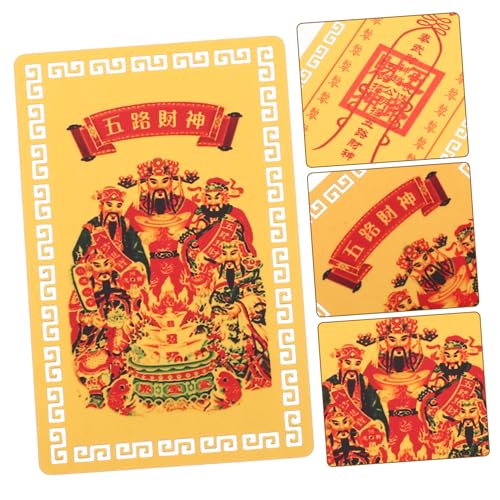 GALPADA Tragbare Chinesische Amulettkarte Taisui Glückskarte aus Dekorativ Multifunktional für Hochzeit Geburtstag Geschäft Symbolisiert Reichtum Wohlstand Kompakt Leicht Mitzunehmen von GALPADA