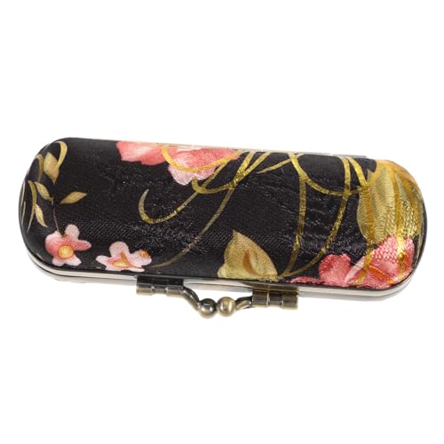 GALPADA Tragbares Lippenstiftetui Im ​​Vintage-Design Make-up-Organizer mit Spiegel für Den Täglichen Gebrauch auf Reisen von GALPADA