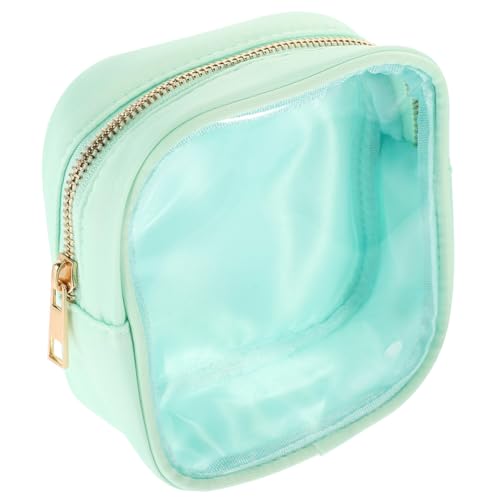 GALPADA Transparente Kosmetiktasche mit Reißverschluss wasserdichte Candy Farben Make up Tasche aus Nylon PVC Tragbarer Kulturbeutel für Damen Praktische Reise Aufbewahrungstasche von GALPADA