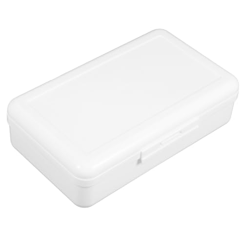 GALPADA Transparente Kunststoff Bleistiftbox Große Kapazität Stiftebox Federmäppchen für Schule Büro Schüler Aufbewahrung Buntstifte Organizer Robust von GALPADA