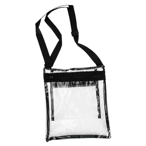 GALPADA Transparente Leichte Crossbag mit Verstellbarem Schultergurt Multifunktionale Stadientasche für Damen und Herren Durchsichtige Umhängetasche für Konzerte Reisen Einkaufen und von GALPADA