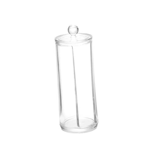 GALPADA Transparenter Makeup Organizer Mit Deckel Kosmetik Wattepad Spender Und Aufbewahrungsbox Für Badezimmer Und Schlafzimmer Für Wattepads Wattestäbchen Und Kosmetikartikel von GALPADA