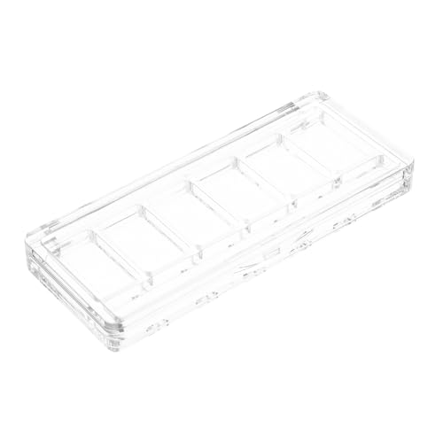 GALPADA Transparente Make Up Palette mit Fächern für Lidschatten und Concealer Kompakter Kosmetik Organizer für Reisen Praktischer Tragbarer Aufbewahrungsbehälter aus Kunststoff von GALPADA