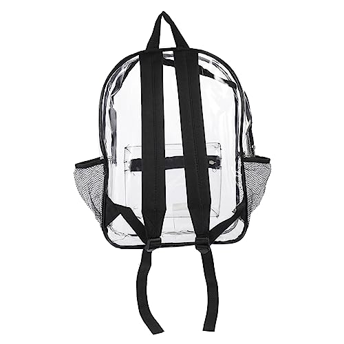 GALPADA Transparenter PVC-Rucksack Durchsichtige Schultertasche Reise-Organizer Mit Reißverschluss Und Mesh-Seitentaschen Leicht Und Großes Hauptfach Für Alltag Und Schule GALPADA Transparenter PVC-Rucksack Durchsichtige Schultertasche Reise-Organizer Mit Reißverschluss Und Mesh-Seitentaschen Leicht Und Großes Hauptfach Für Alltag Und Schule von GALPADA