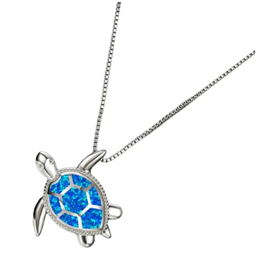 GALPADA Turtle -Anhängerkette Schildkröten-Halsketten Meerestier-Halsschmuck Modeschmuck Accessoire kreativer Halsschmuck Halskette mit Tieranhänger Meeresschildkröten Schmuck Legierung von GALPADA