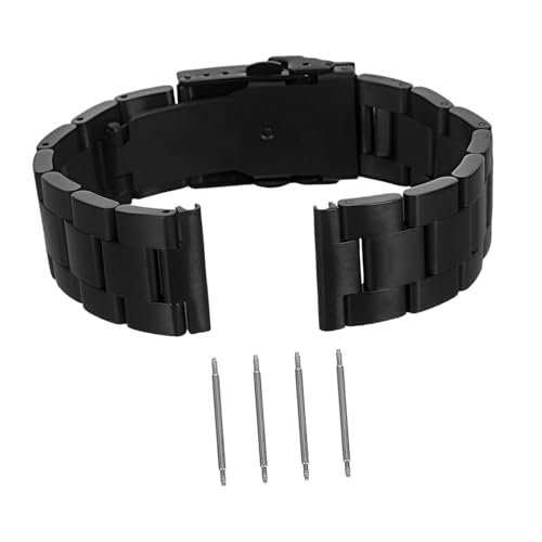 GALPADA Uhrenarmband Hochwertiges Massivem Metallband mit Einzigartigem Treppen Design für Männer Frauen für Business Freizeit von GALPADA