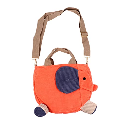 GALPADA Cartoon Umhängetasche Für Mädchen Flauschige Crossbody-Tasche Aus Cord Praktische Schultertasche Für Junge Mädchen Süße Tier- -Handtasche Für Alltag Und Freizeit von GALPADA