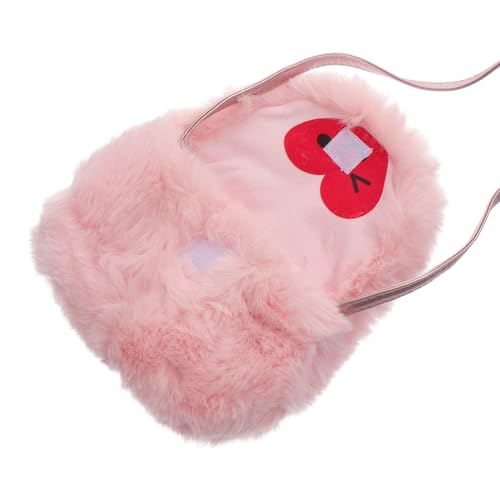 GALPADA Umhängetasche mit Klappe Niedliche Kleine Schultertasche für Mädchen mit Verstellbarem Gurt Praktisch für Alltag Reisen Schule Süße Aufbewahrungstasche in Zartem Rosa von GALPADA