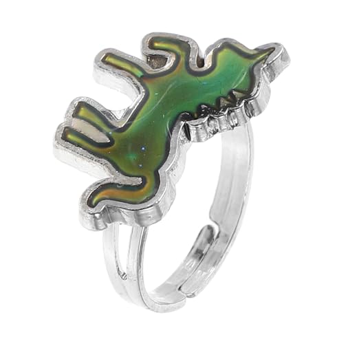 GALPADA Unicorn Stimmungsring Farbwechsel Temperatur Empfindlicher Ring Damen Mädchen Teen Schmuck Niedliches Cartoon Tier Design Geschenk von GALPADA