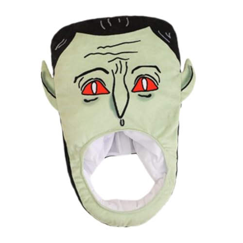 GALPADA Hüte Vampir-Kapuzenmütze Halloween-Kopfschmuck Halloween-Kopfbedeckung Maske Kleidung lustiger Hut Plüschmütze Cosplay hut Zubehör Leistungsrequisiten Männer und Frauen schmücken von GALPADA