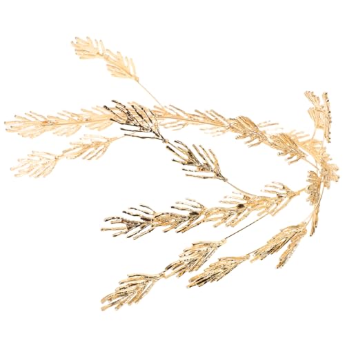 GALPADA Verstellbare Braut Haarreif mit Goldfarbenem Metallblattdesign Eleganter Kopfschmuck für Hochzeit Party und Festlichkeiten Vielseitiges Accessoire für Damen von GALPADA