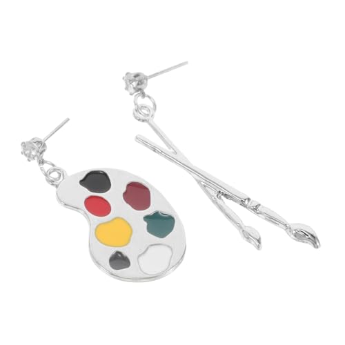 GALPADA Vintage Asymmetrische Ohrringe mit Malerpinsel Design für Frauen Trendiger Statement Schmuck für Partys und Festivals Einzigartige Hängende Ohrringe von GALPADA