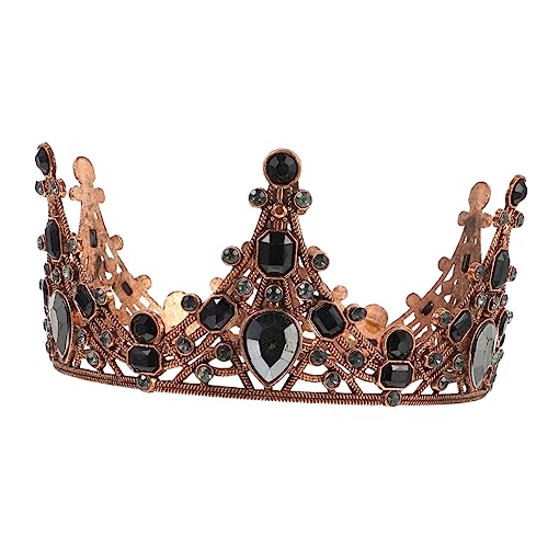 GALPADA Vintage Barock Krone mit Strasssteinen Eleganter Braut Haarschmuck für Frauen und Mädchen Vielseitiges Kopfstück für Hochzeit Cosplay Festivals und Festliche Anlässe von GALPADA