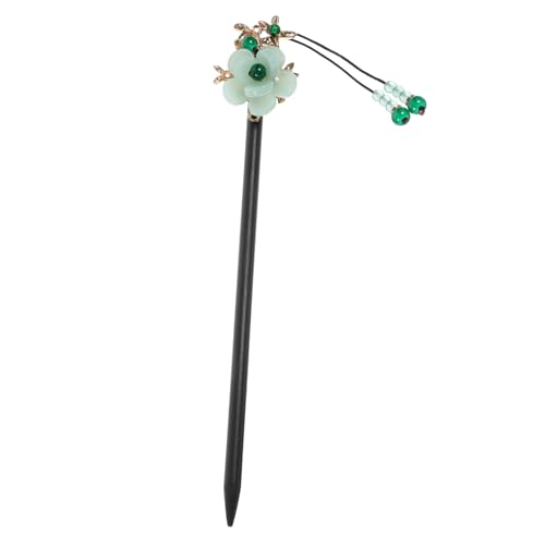GALPADA Vintage Chinesischer Holz haarschmuck mit Blumen und Tassel Stabiler Eleganter Haarnadel für Frauen Geeignet für Partys Cosplay und Traditionelle Frisuren von GALPADA