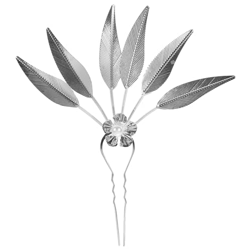 GALPADA Vintage Ethnische Haarnadel Metall Haarschmuck Damen Hochzeit Party Alltagsstil Silber von GALPADA