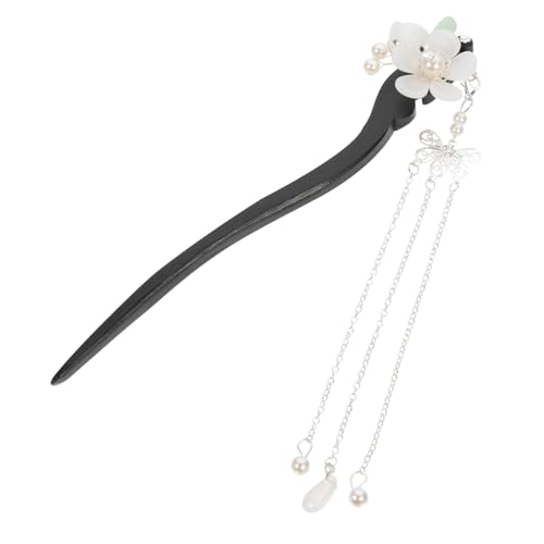 GALPADA Vintage Holz Haarnadel Damen Chinesische Haarstab Haarstab mit Quaste Haarklammer für Lange Haare Haarknoten Halter Elegant und Langlebig für Traditionelle Frisuren von GALPADA