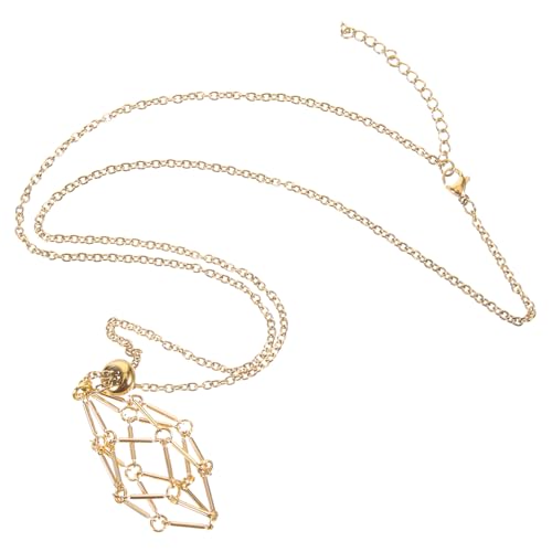 GALPADA Vintage Kupfer Kristallkäfig Anhänger Halskette mit Holzperlen Verstellbarer Steinhalter für Heilsteine und Edelsteinanhänger DIY Schmuckset für Damen und Herren GALPADA Vintage Kupfer Kristallkäfig Anhänger Halskette mit Holzperlen Verstellbarer Steinhalter für Heilsteine und Edelsteinanhänger DIY Schmuckset für Damen und Herren von GALPADA