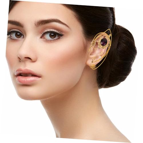 GALPADA Vintage Ohrclips Damen Ohrhänger aus Leichte Langlebige nicht Durchbohrte Ohrmanschetten mit Dekorativen Hängenden Blütenblättern für Party Hochzeit von GALPADA