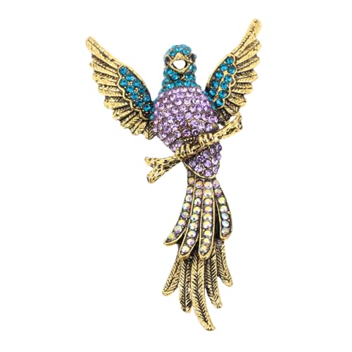 GALPADA Vintage Strassbrosche mit motiv Robuste Zinklegierung Modischer Ansteckpin für Anzug Mantel Schal und Hemd Damen und Herren Accessoire für Festliche Anlässe von GALPADA