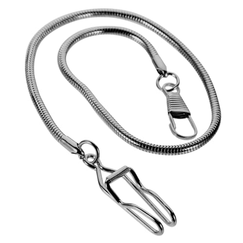 GALPADA Vintage Taschenuhrkette Herren aus Schwarzem Metalllegierungsseil Retro Stil mit Feiner Verarbeitung Langlebige Uhrenkette für Anzugwesten und Lässige Gürtelclips als Geschenk von GALPADA