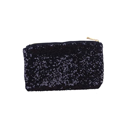GALPADA Wallet Retro Sequin Clutch Bag Für Damen Schwarze Handtasche Mit Platz Für Geld Karten Und Kosmetik Stilvoller Begleiter Für Abendveranstaltungen Und Partys von GALPADA