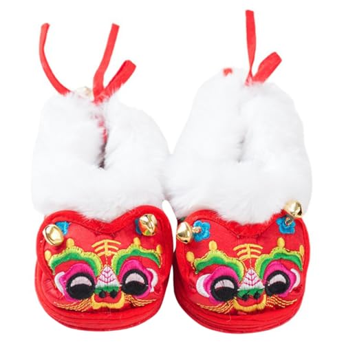 GALPADA Warme Lauflernschuhe mit Tiger Stickerei Rutschfeste Weiche Sohle Atmungsaktive Kinderschuhe für Kleinkinder für Drinnen und Draußen für Junge Mädchen zum Ersten Winter von GALPADA