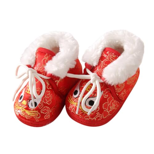 GALPADA Warme Winter-tiger-schuhe für Bestickte Gepolsterte Hausschuhe mit Rutschfester Sohle Weiche Atmungsaktive Freizeit-fußbekleidung für Jungen und Mädchen Indoor-outdoor Geeignet von GALPADA
