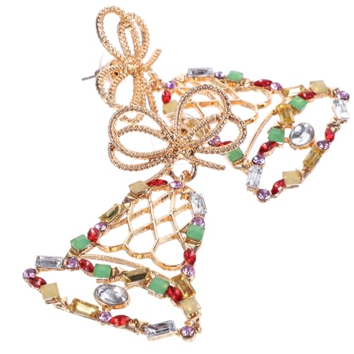 GALPADA Weihnachtliche Glöckchen Ohrstecker Damen Trendige Dangle Ohrringe Handgefertigt Modeaccessoire für Festliche Anlässe und Alltag von GALPADA