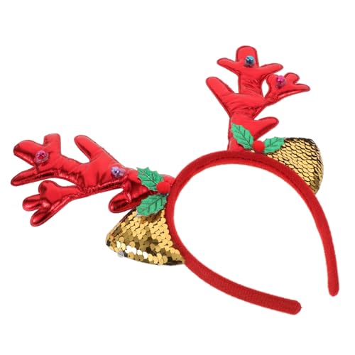 GALPADA Antler Haarreif Für Weihnachten Lustiges Geweih-stirnband Für Damen Haaraccessoires Für Weihnachtsfeiern Und Festlichkeiten Eyecatching Kopfschmuck Für von GALPADA