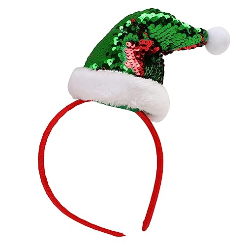 GALPADA Mini-hut-haarband Weihnachtsmann Rolle Paly Kopfschmuck Weihnachtsfeier Stirnband Weihnachtsfeiertags-stirnband Santa Cosplay Haarband Haarschmuck Kind Abschlussball Partykleidung von GALPADA