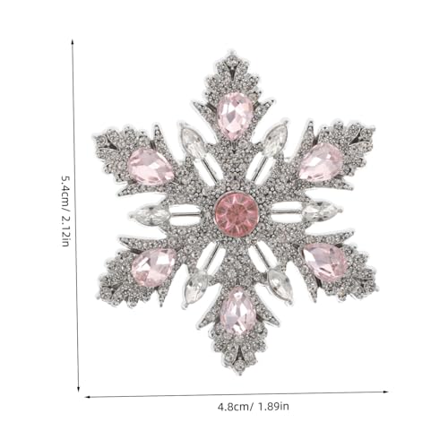 GALPADA Weihnachtsbrosche Schneeflocke Strass Leicht Vielseitig für Anzug Mantel Jacke Party Damen Herren Modischer Schmuck Geschenk von GALPADA