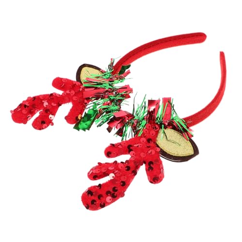 GALPADA Weihnachts Haarband Weihnachtsgeweih Stirnband Für Und Festliches Haarband Mit Glitzergeweih Ideale Weihnachtsdekoration Und Partyaccessoire Auch Geeignet Weihnachtsstirnband von GALPADA