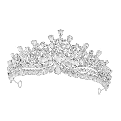 GALPADA Wunderschöne Braut Tiara Krone mit Funkelnden Strasssteinen Leichtes Komfortables Haaraccessoire für Hochzeit Geburtstag Party Kopfschmuck für Braut und Brautjungfern von GALPADA