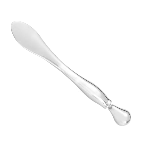 GALPADA Zinklegierung Augenmassage Stab Mini Tragbar zur Augencreme Anwendung Fördert Augenringe Entspannt Augenpartie für Frauen Langlebiges Praktisches Beauty tool Silber von GALPADA
