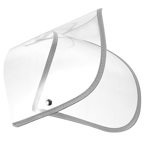 GALPADA Regenponcho Zubehör Transparenter Gesichtsschutz Wasserdichter Hut Mit Breitem Schirm Schützt Vor Regen Für Outdoor-aktivitäten Leicht Und Langlebig von GALPADA