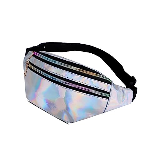 GALPADA Taillentasche Glänzend Damen-hüfttasche Multifunktionale Brusttasche Tragbar Lässige Aufbewahrungstasche Für Reisen Wandern Radfahren von GALPADA