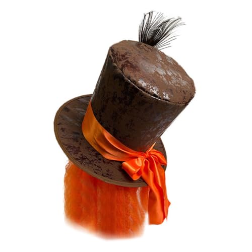 GALPADA Zauberer Hut Karneval Cosplay Perücke Hut Feder Entworfen Party Hut Dekoration Festival Party Zubehör von GALPADA