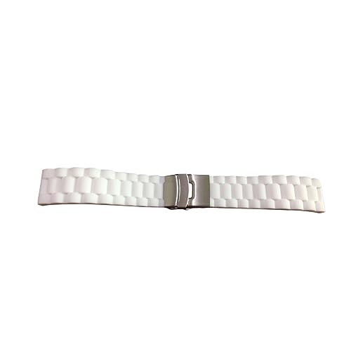 GALPADA Silikon-Uhrenarmband Uhrenarmband mit Faltschließe mm Uhrenarmband men's watchbands Uhrenarmband mm Silikonarmband Faltschließe Uhrenarmband Anschauen Zubehör Versicherungsschnalle von GALPADA