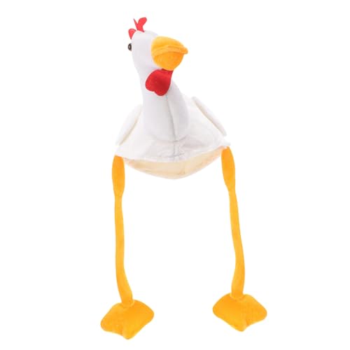 GALPADA tiermütze memories unimate Kükenhut zum Verkleiden Halloween-Hahn-Hut Hüte Tiara Kükenhut Foto Requisite tierischer Hut Karikatur Kopfbedeckung Stirnband Kleidung Requisiten Stoff von GALPADA