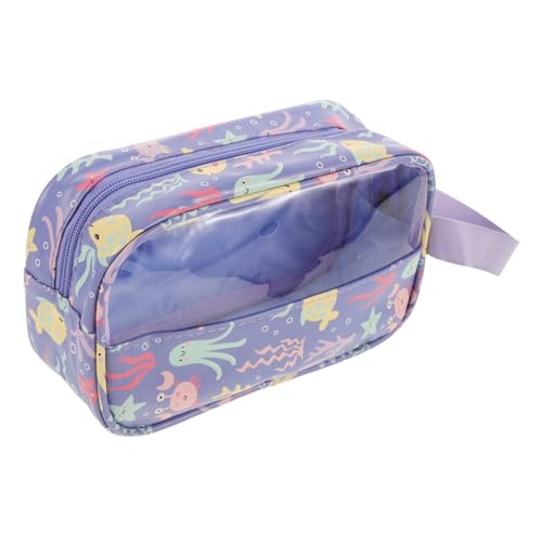 GALPADA wasserdichte Durchsichtige Kosmetiktasche mit Praktischem Tragegriff Großer Kapazität Multifunktional für Reise und Make Up Organisation Modischer Kulturbeutel für Damen und von GALPADA