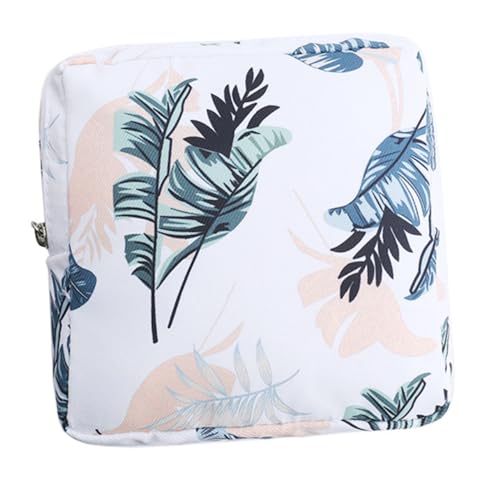 GALPADA Damen Kosmetiktasche Mit Reißverschluss Tragbarer Hygieneartikel Organizer Für Taschen Multifunktionaler Geldbeutel Für Lippenstift Und Kleinigkeiten Weiße von GALPADA