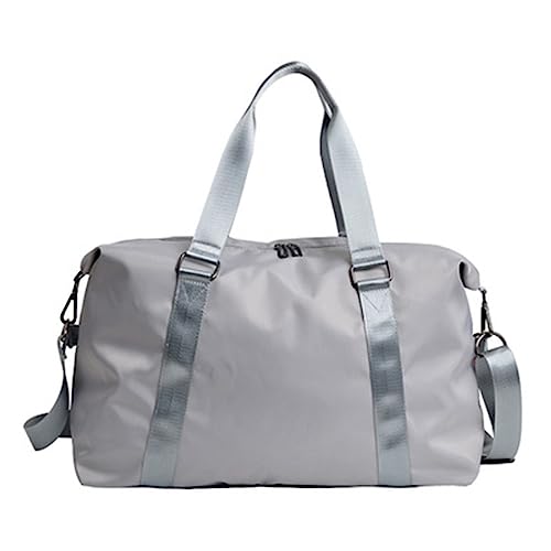 Fitness-Trainingshandtasche Herren-Reisegepäcktasche, weiblich, leichte Reisetasche, Duffle-Tasche (Color : Grey, Size : 42x17x30cm) von GALSOR