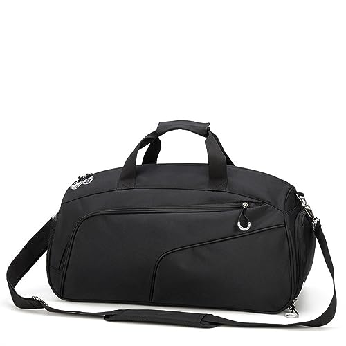 Fitness-Trainingshandtasche Sport-Trainingstasche for Herren, Trocken- und Nasstrennung, Sporttasche, große Kapazität, Seesack (Color : Black, Size : 53x25x27cm) von GALSOR