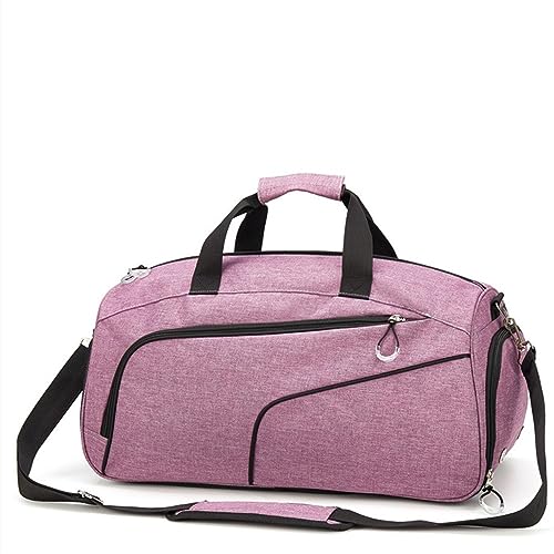 Fitness-Trainingshandtasche Sport-Trainingstasche for Herren, Trocken- und Nasstrennung, Sporttasche, große Kapazität, Seesack (Color : Purple, Size : 53x25x27cm) von GALSOR