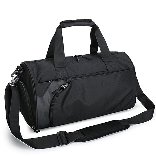 Fitness-Trainingshandtasche Sport-Umhängetasche for Herren, Schulter-Reisetasche (Color : Black, Size : 52x28x28cm) von GALSOR