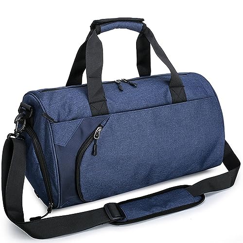 Fitness-Trainingshandtasche Sport-Umhängetasche for Herren, Schulter-Reisetasche (Color : Blue, Size : 52x28x28cm) von GALSOR