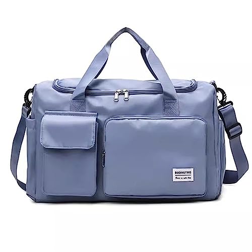 Fitness-Trainingshandtasche Tragbare Kurzstrecken-Fitnesstasche, Reisetasche for Männer und Frauen (Color : Blue, Size : 42x20x26cm) von GALSOR