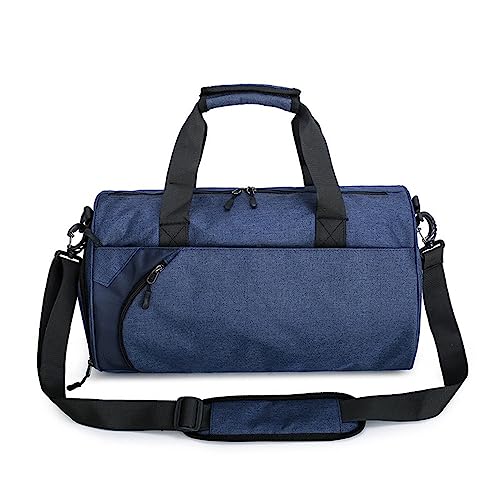 Fitness-Trainingshandtasche Herren-Handtasche mit großem Fassungsvermögen, Umhängetasche, Reisetasche, nasse und trockene Sporttasche (Color : Blue, Size : 43x26x25cm) von GALSOR